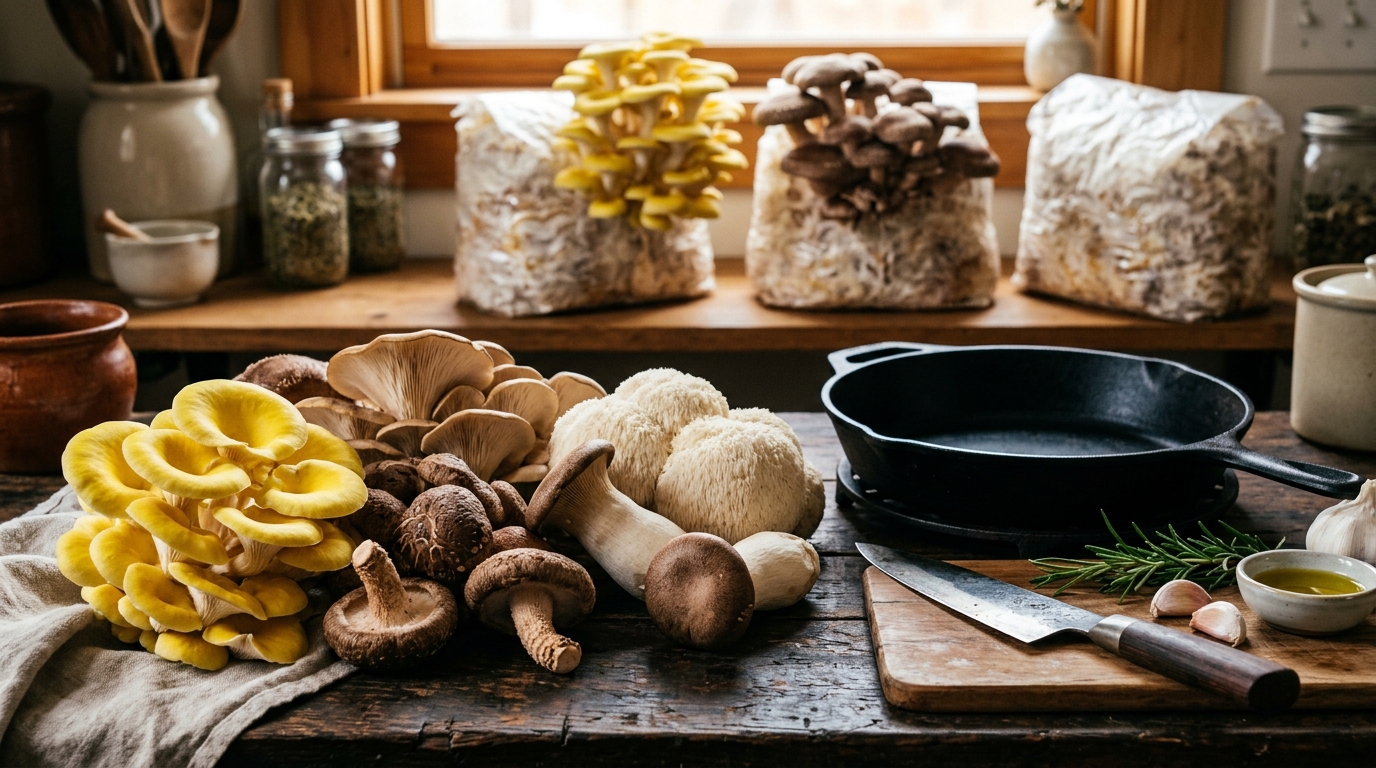 Cultivo casero de setas comestibles